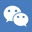 Share on wechat with QR-code logo