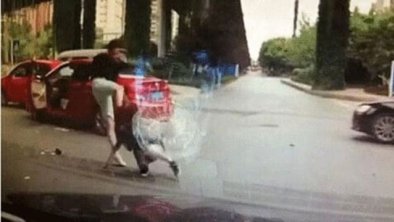 女司机被暴打现场视频截图